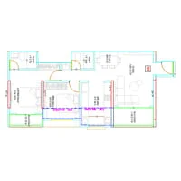 Vision Placidia Akurdi 2 BHK Floor Plan Image
